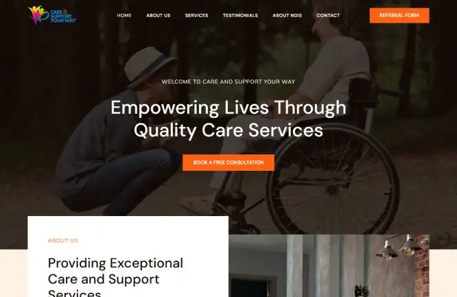 ndis provider website design